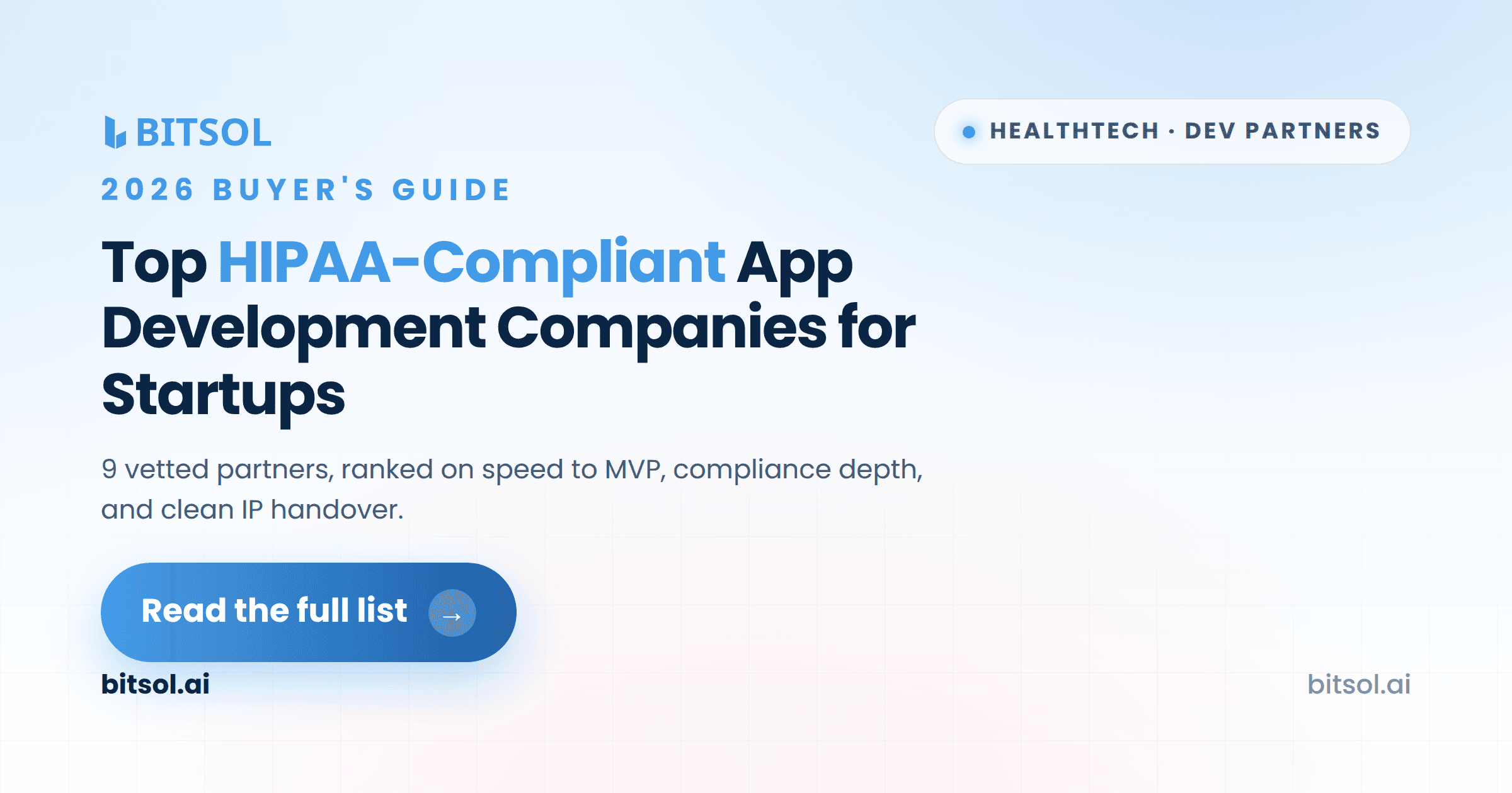 Top HIPAA Compliant Healthcare App Development Companies for Startups in 2026
